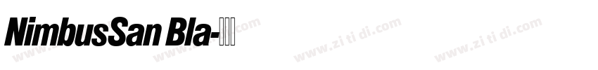 NimbusSan Bla字体转换